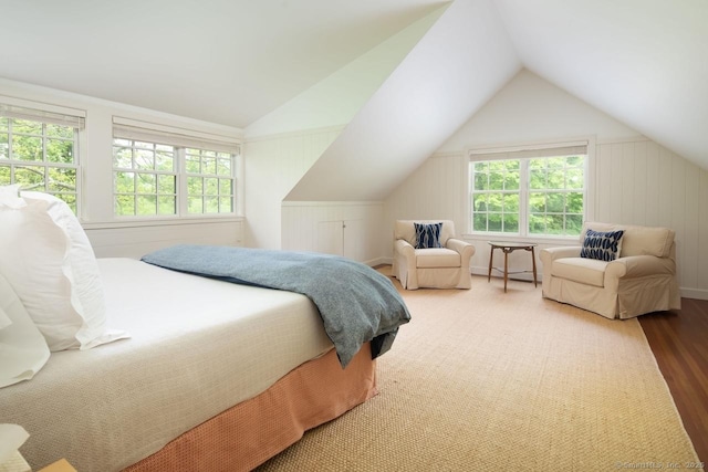 11 Valley Rd, Salisbury, CT 06039 - bedroom featuring vaulted ceiling and wood finished floors