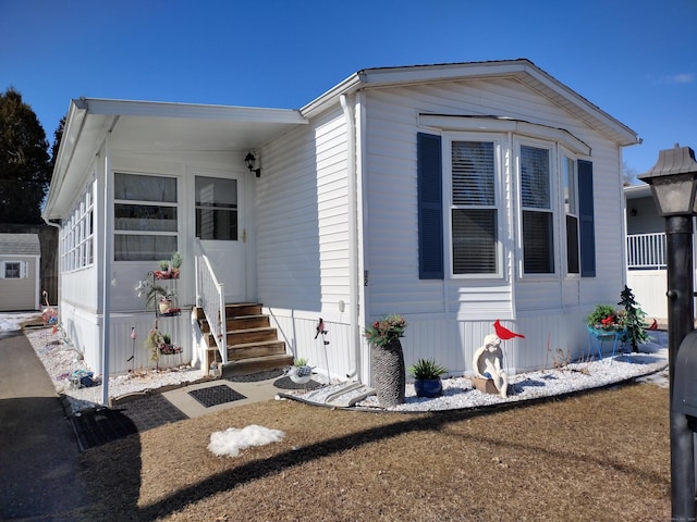 view of manufactured / mobile home