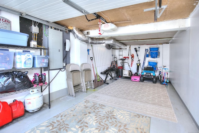 interior space featuring a garage