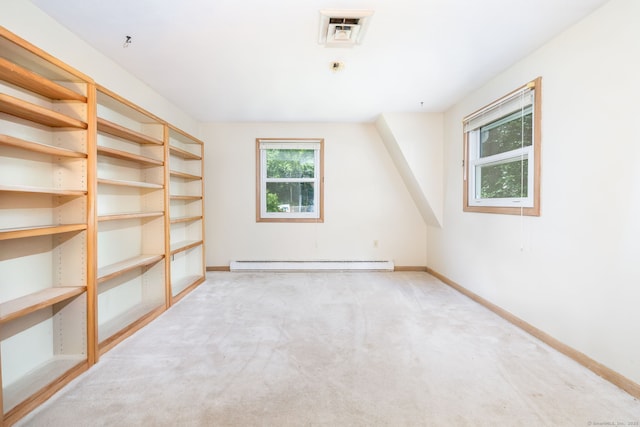 30 Holly Cir, Windsor, CT 06095 - additional living space featuring a baseboard radiator and carpet flooring