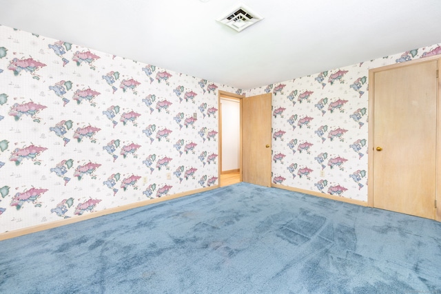 30 Holly Cir, Windsor, CT 06095 - unfurnished bedroom featuring wallpapered walls and carpet