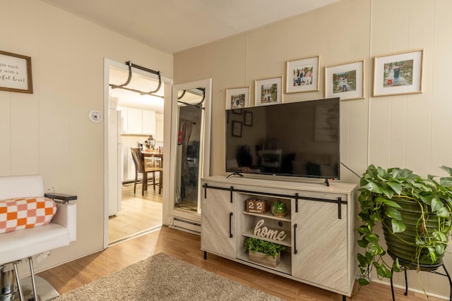 interior space featuring wood finished floors