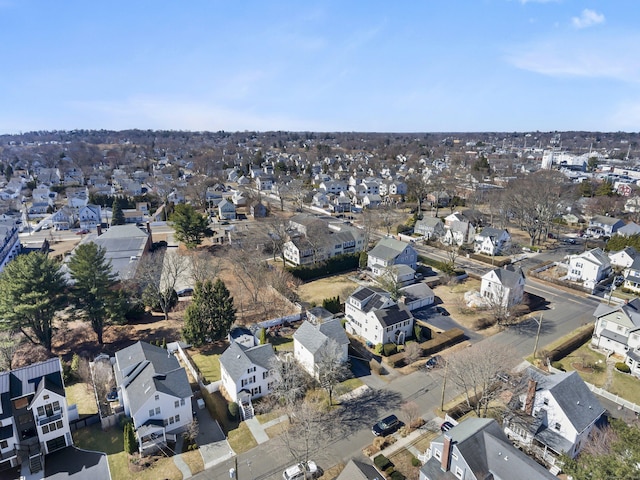 bird's eye view featuring a residential view