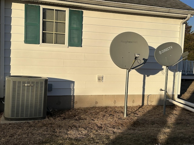 exterior details featuring central air condition unit