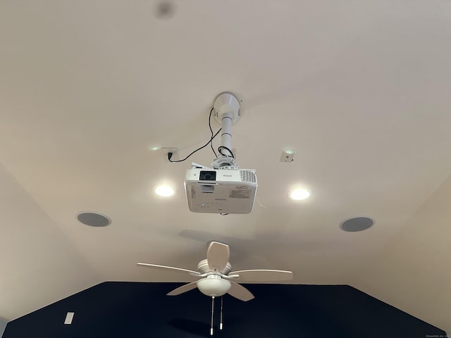 room details with a ceiling fan