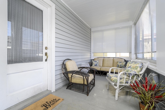 view of sunroom / solarium