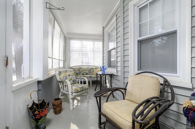 view of sunroom / solarium