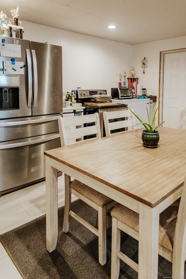 dining room featuring washer / clothes dryer