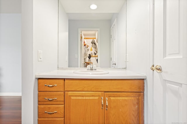 bathroom with vanity