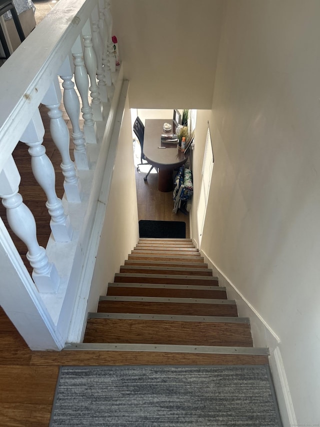 17 Blair St, Milford, CT 06460 - staircase with wood finished floors