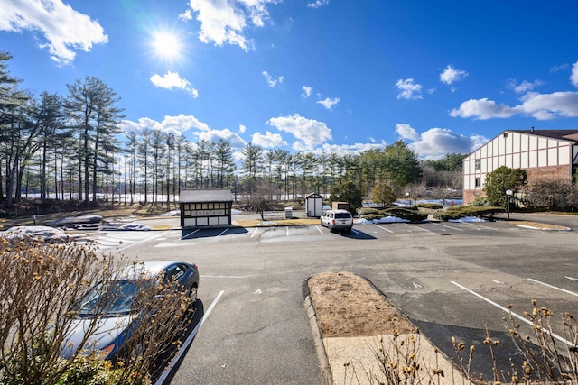 exterior space with sidewalks