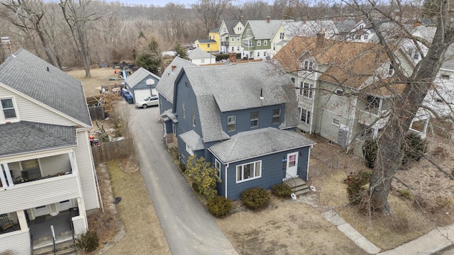 drone / aerial view featuring a residential view