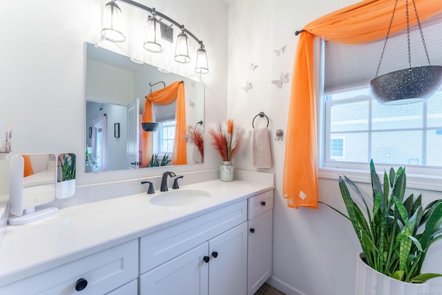 bathroom featuring vanity