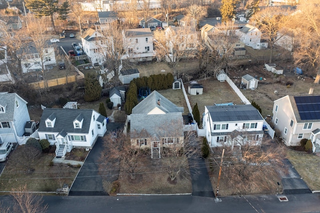 bird's eye view featuring a residential view