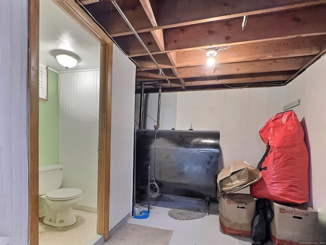 51 Milton Ave, Waterbury, CT 06706 - unfinished below grade area featuring heating fuel