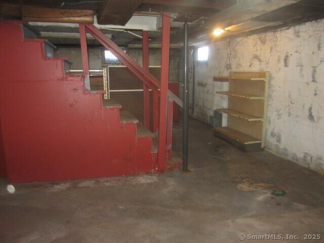 242 Elm St, Enfield, CT 06082 - basement with stairway