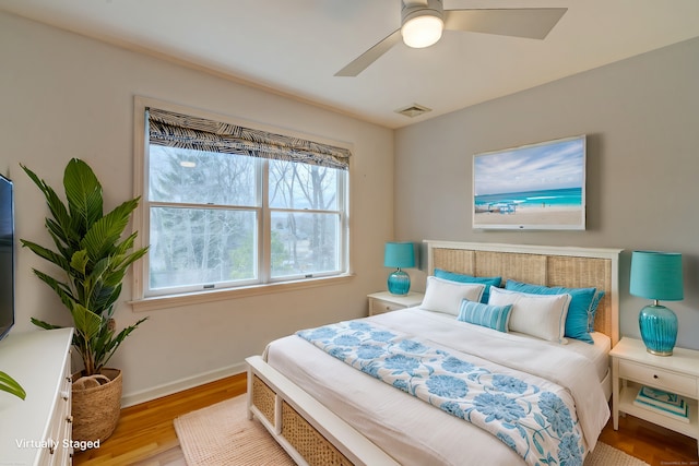 37 Skyline Dr, Groton, CT 06340 - bedroom featuring wood finished floors and a ceiling fan