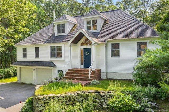 37 Skyline Dr, Groton, CT 06340 - view of front of home with an attached garage and asphalt driveway