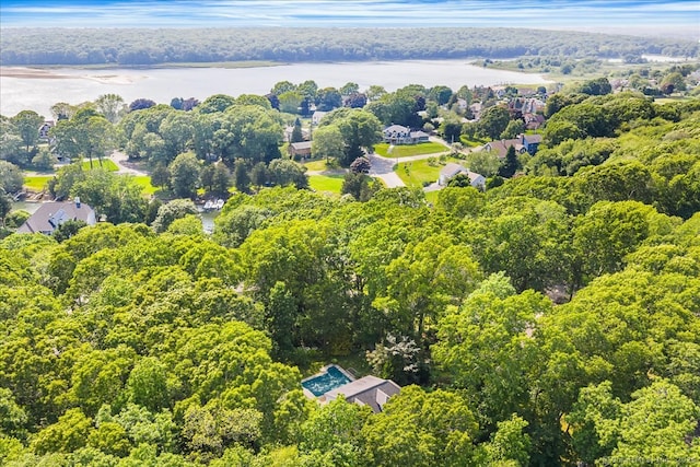 37 Skyline Dr, Groton, CT 06340 - aerial view of property and surrounding area featuring a forest and a large body of water