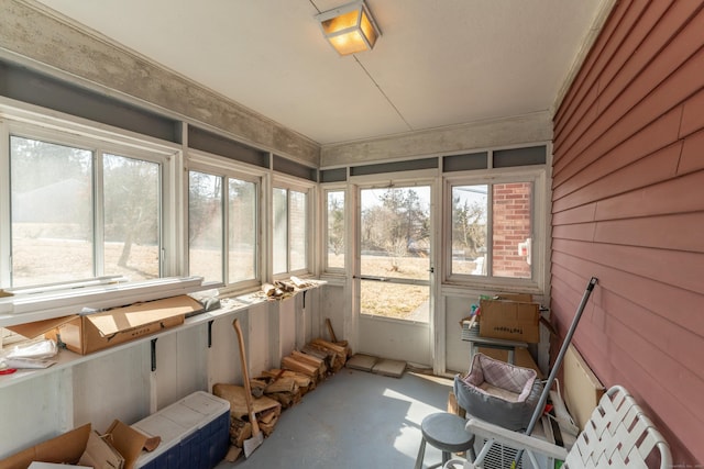 sunroom / solarium with a wealth of natural light