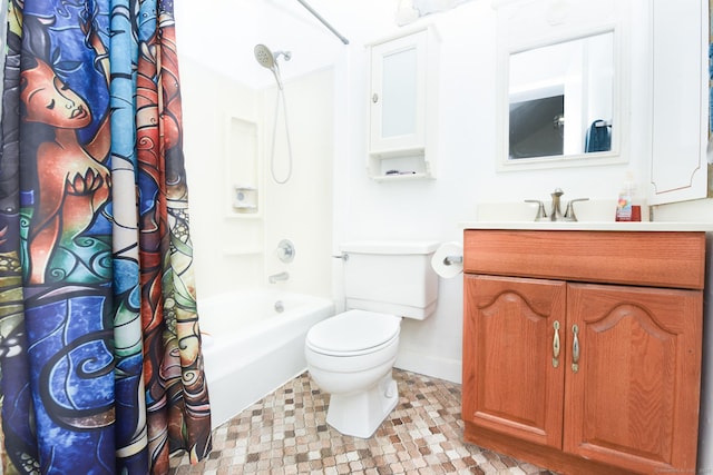 333 Vincellette St Unit 16, Bridgeport, CT 06606 - bathroom featuring vanity, toilet, baseboards, and shower / tub combo with curtain