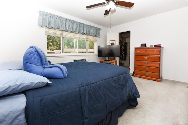 333 Vincellette St Unit 16, Bridgeport, CT 06606 - bedroom with light colored carpet and a ceiling fan