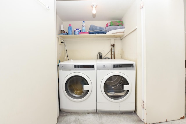 333 Vincellette St Unit 16, Bridgeport, CT 06606 - washroom with washer and dryer and light colored carpet