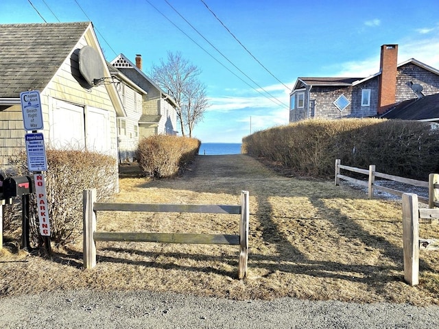 exterior space featuring fence