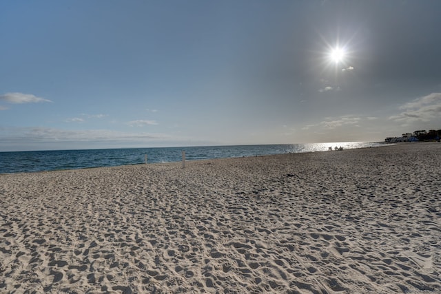 property view of water with a view of the beach