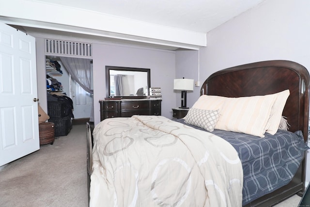 bedroom featuring carpet flooring