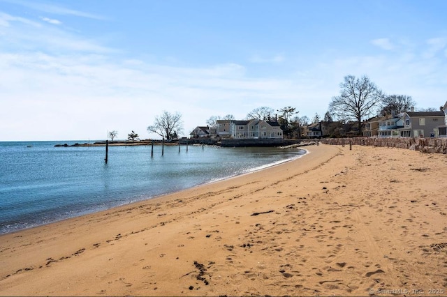 water view featuring a view of the beach