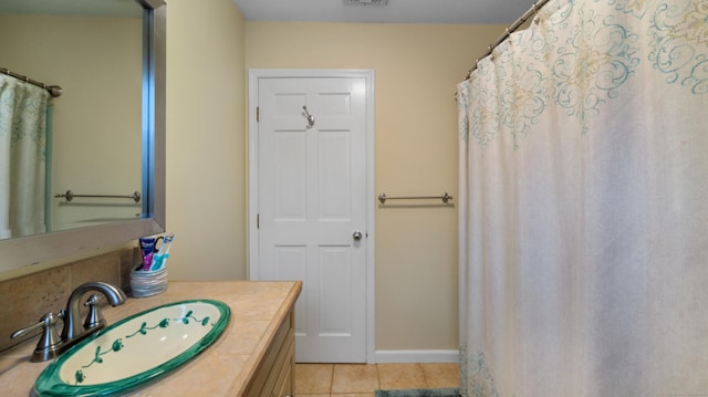1557 Georges Hill Rd, Southbury, CT 06488 - bathroom featuring vanity and tile patterned flooring
