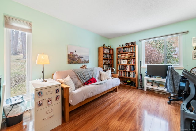 interior space featuring wood finished floors