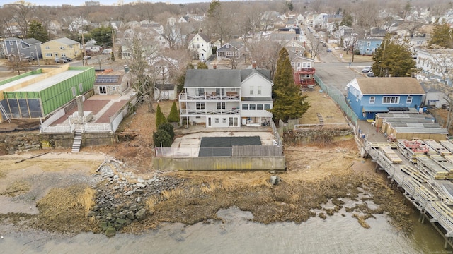 drone / aerial view featuring a residential view