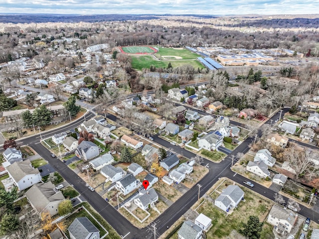 bird's eye view featuring a residential view