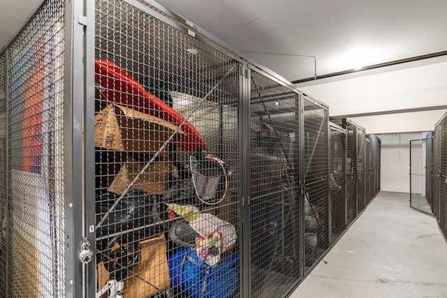 view of storage room