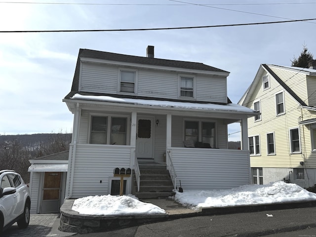 view of front of house with a porch