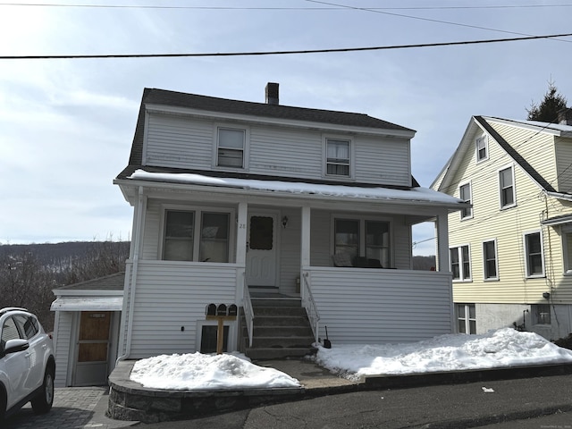 view of front of house with a porch