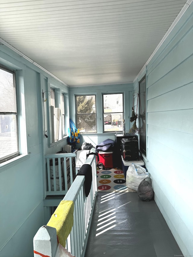 view of sunroom