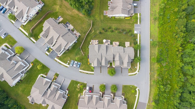 drone / aerial view with a residential view