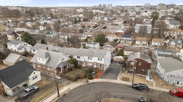 aerial view featuring a residential view