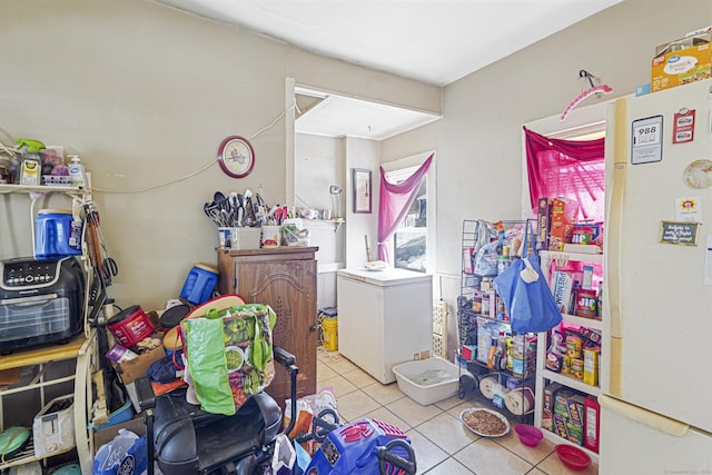 recreation room featuring tile patterned floors