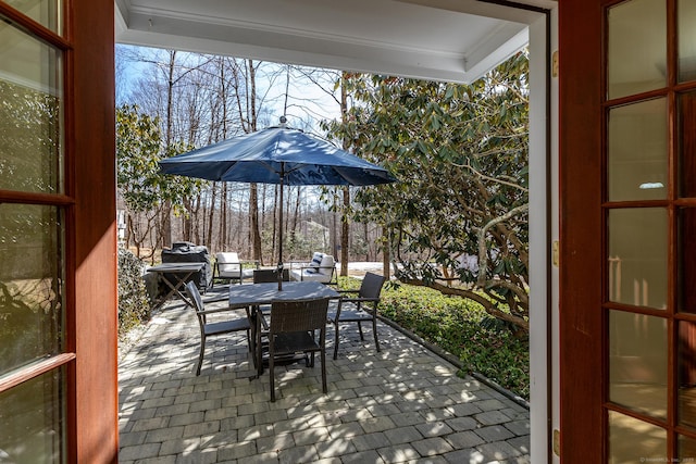 view of patio / terrace with outdoor dining area