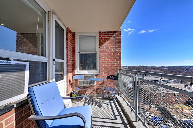 view of balcony