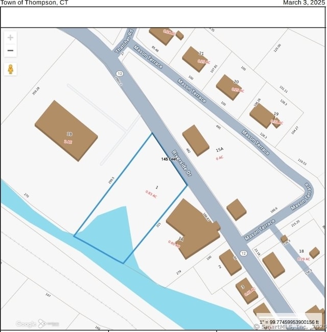 700 Riverside Dr, Thompson CT, 06255 land for sale