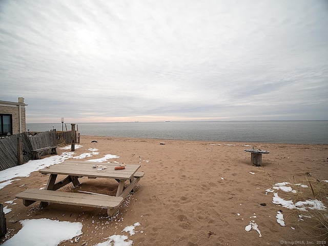 water view with a beach view