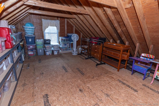 view of attic