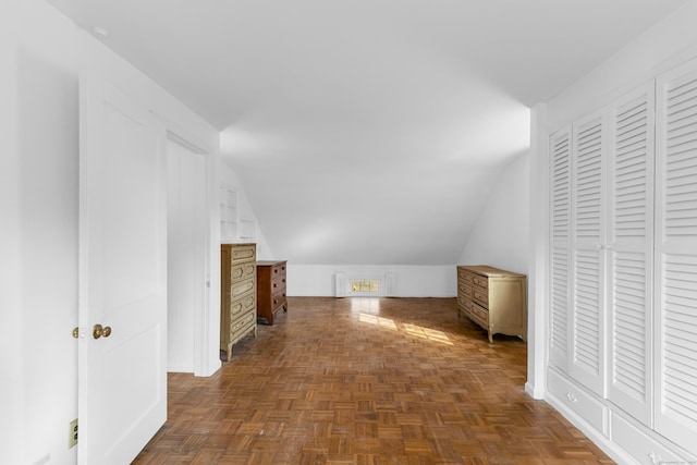 bonus room with lofted ceiling