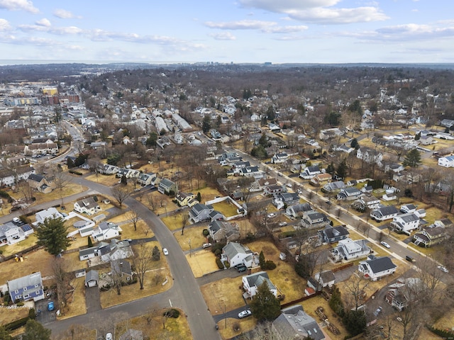 drone / aerial view featuring a residential view