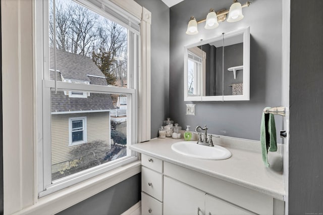 bathroom with vanity